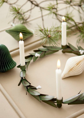 NORDIC.CHRISTMAS - Advent Candle Holder Leaf