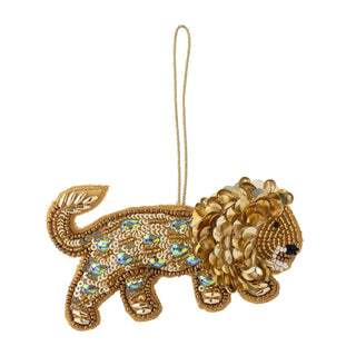 NORDIC.CHRISTMAS - Ambert lion pearl ornament