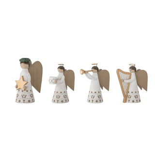 NORDIC.CHRISTMAS - Angels candle holders, set of 4