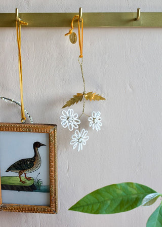 NORDIC.CHRISTMAS - Bead flower ornament