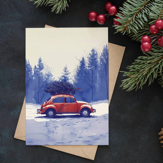 NORDIC.CHRISTMAS - Tree Shopping | Christmas Card | Holiday Card