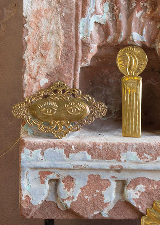 NORDIC.CHRISTMAS - Brass candle flame ornament
