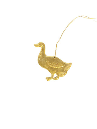 NORDIC.CHRISTMAS - Brass duck ornament