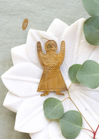 NORDIC.CHRISTMAS - Brass ginger bread ornament