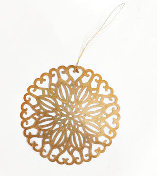 NORDIC.CHRISTMAS - Brass round ornament