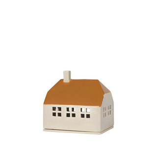 NORDIC.CHRISTMAS - Ceramic Bo candle house - golden