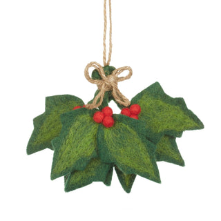 NORDIC.CHRISTMAS - Christmas Holly Sprig ornament