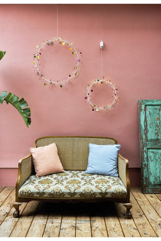 NORDIC.CHRISTMAS - Folklore beaded lighted wreath