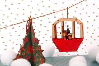 NORDIC.CHRISTMAS - Gondola 3D decorative greeting card