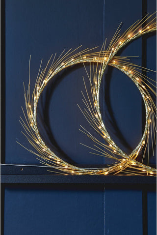 NORDIC.CHRISTMAS - Gold halo wreath