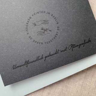 NORDIC.CHRISTMAS - Greeting card/pear with dragonfly/recycled paper