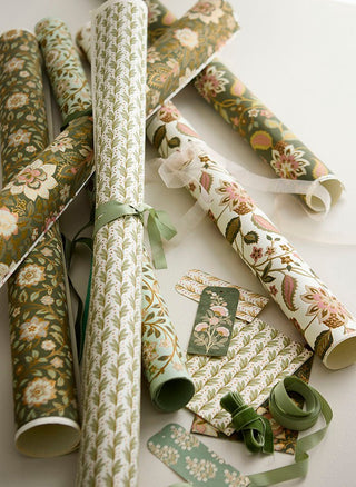 NORDIC.CHRISTMAS - Handmade Paper Naya Moss - set of 6 sheets