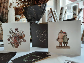 NORDIC.CHRISTMAS - Heart of flowers / Folded card