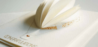 NORDIC.CHRISTMAS - Honeycomb - wedding card. Congratulations.
