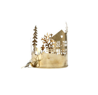 NORDIC.CHRISTMAS - House & garden hurricane brass