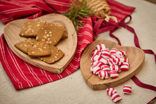 NORDIC.CHRISTMAS - Christmas tea towel Kaja red w/thin natural stripes