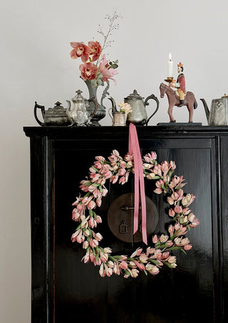 NORDIC.CHRISTMAS - Metal Tulip Wreath Blush