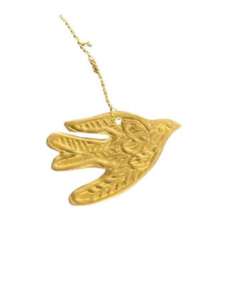 NORDIC.CHRISTMAS - Mini brass swallow ornament