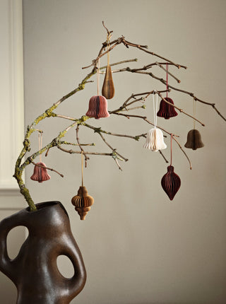 NORDIC.CHRISTMAS - Paper Christmas ornament mix, set of 6