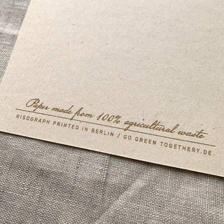 NORDIC.CHRISTMAS - Postcard/Grasses/Thank you very much/Eco paper