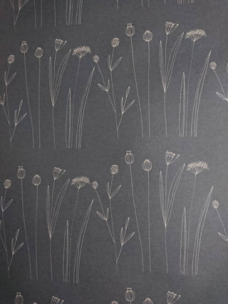 NORDIC.CHRISTMAS - Set Of 3 Pieces Graphical Floral Kraft Wrapping Paper