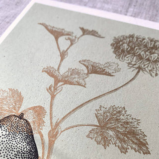 NORDIC.CHRISTMAS - Blumengruss/Gerargonium/Vegan print