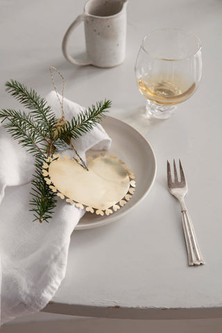 NORDIC.CHRISTMAS - Walther & co brass heart ornament