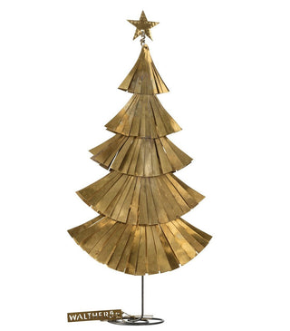 NORDIC.CHRISTMAS - Walther&co brass flat fringed Christmas Tree