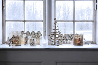 NORDIC.CHRISTMAS - Walther&co mistletoe candle holder - silver