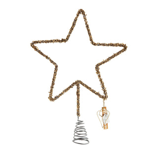 NORDIC.CHRISTMAS - Walther&co tree top star, gold beads