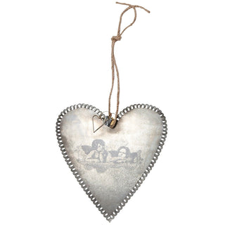 NORDIC.CHRISTMAS - Walther&co large lace heart with angels