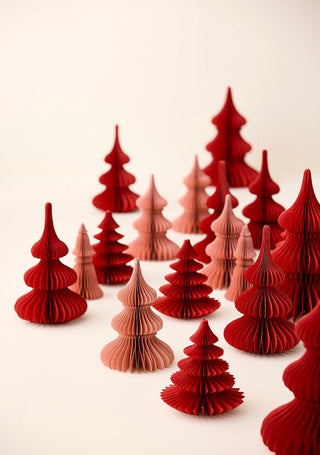 NORDIC.CHRISTMAS - Honeycomb Tree - Spruce H24cm Ruby