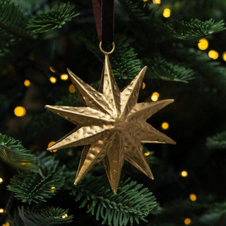 Golden 10-points Star Hanging Decoration