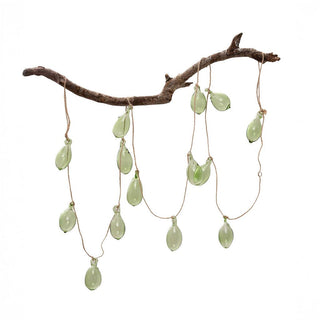 Moss Green Dewdrop Glass Garland