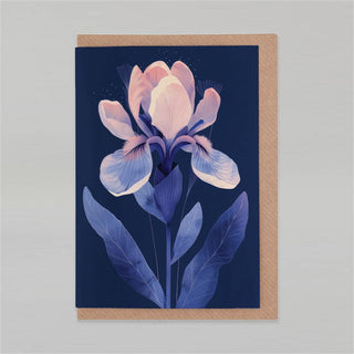 Iris Greeting Card