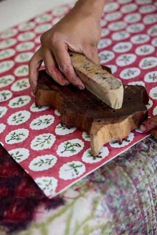 Large Block Printed Gift Bags - Christmas Pudding