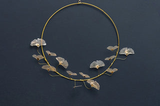 Capiz ginkgo wreath