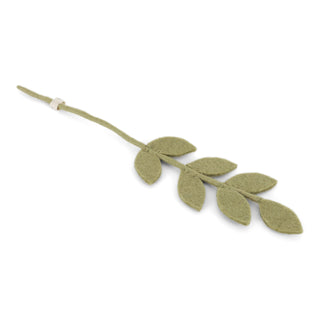 Felt mint green leaf branch