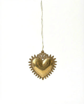 Immaculate Brass Heart Ornament