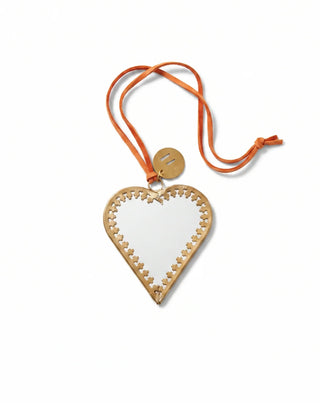 Heart Shaped Mirror Ornament