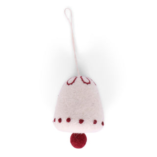 Felt bell ornament