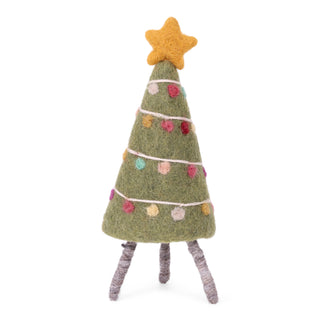 Mini felt Christmas tree deco