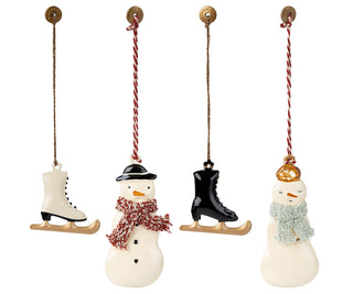 Metal ornament set - Winter wonderland