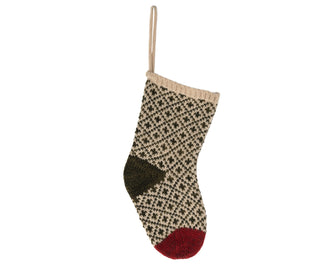 Christmas stocking - Winter green