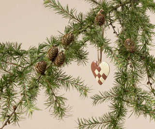 Maileg metal ornament - Small heart - Light purple