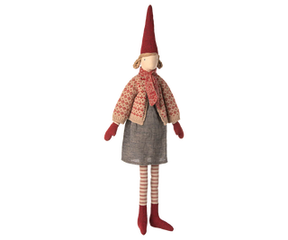 Maileg Pixy girl with Skirt and cardigan - size 4