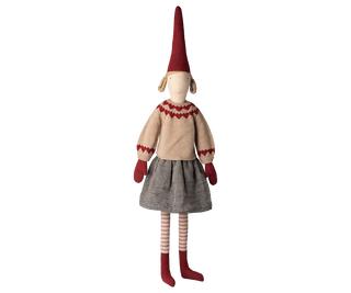 Maileg Pixy girl with skirt and knitted sweater - size 6