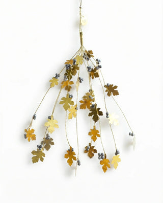 Brass Oak & Black Berries Hanger