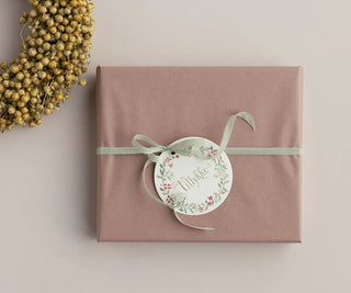 Gift tags, Tillykke, 15 pcs. - Round