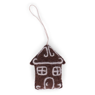 Felt gingerbread house